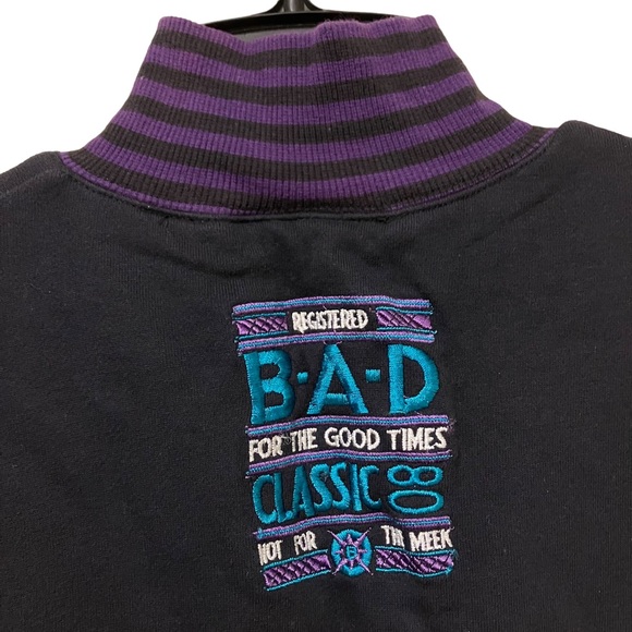 Vintage B.A.D. Full Zip Embroidered Sweatshirt - Picture 6 of 13